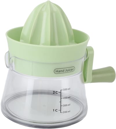 Dailygoods - Handmatige Roterende Sapcentrifuge - Fruitextractor - Ideaal voor verse sappen - Groen - Citruspers - Geschikt voor sinaasappels en citro...