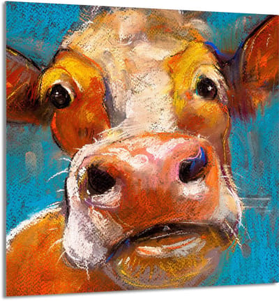 TMK ArtDeko Serie - Keuken Glaspaneel - 60x65 cm - Krachtig Ontwerp - Veilig & Praktisch