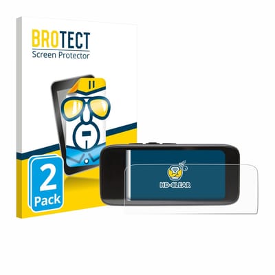 BROTECT - Screenprotector voor Peterson StroboClip HD - Folie Beschermfolie transparant 2 Stuks
