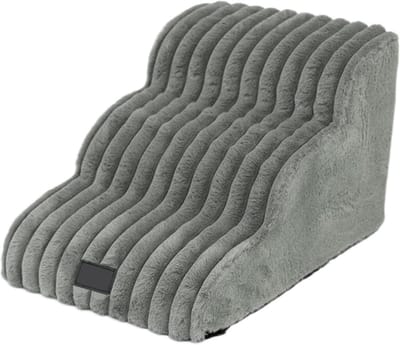 Huisdier Oprit - Katten Ladder - Meubels Beklimmen - Antislip Bodem - 3 Lagen - Grijs