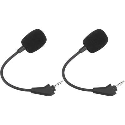 2 STuks Microfoonvervanging voor Corsair HS50 HS60 HS70 Draadloze Gaming Headset 3,5 mm Afneembare Ruisonderdrukkende Boom