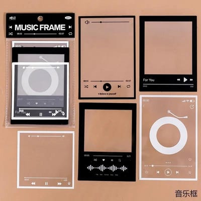 15 Vel Vintage Foto Film Frame PET Sticker Pakket DIY Dagboek Junk Journal Decoratie Label Stickers Album Scrapbooking