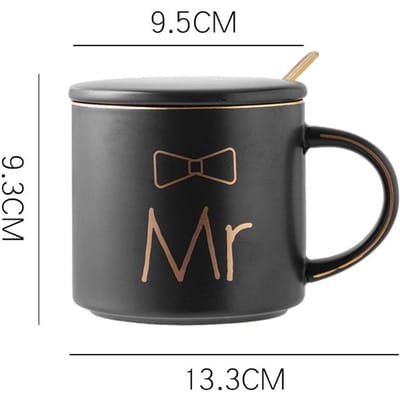 Nordic Style Licht Luxe Goud Zwart en Wit Keramische Kop Creatieve Mok Zakelijk Koffie Afternoon Tea Waterkop Geschenkkop 401-500ml