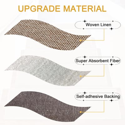 Famanu – Trapmatten tapijt traptreden set van 4 – antislip – voor binnen