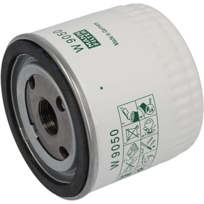 MANN-FILTER Oliefilter W 9050 | OEM 93156291 | 5021185452 | Ford Fiesta IV V, Focus I, Tourneo Connect, Transit 86 92 95, Transit Connect 1.8 DI TDDi TDCi