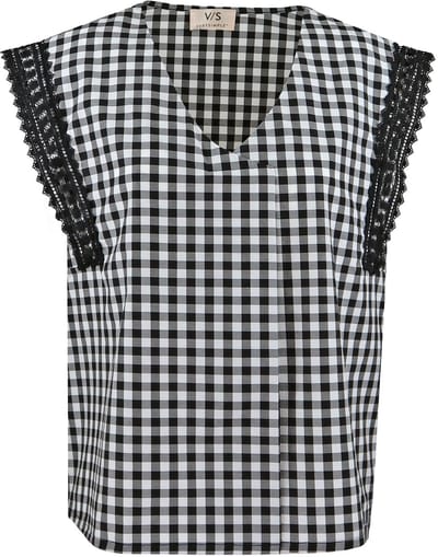 Verysimple - zwart witte top - maat 34 (IT40)