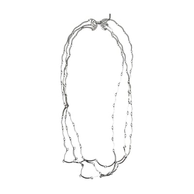 Yves Saint Laurent Vintage Metalen Ketting Meerstalig