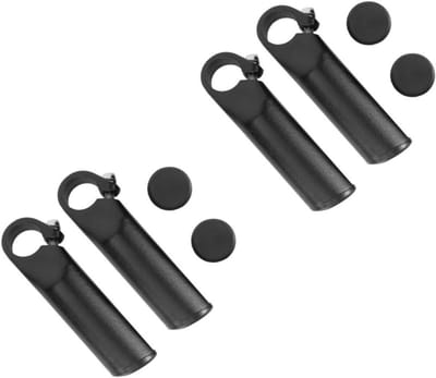 Fiets Stuur Handvatten - Rust Balk - Comfortabel Fietsen - Lichtgewicht Aluminium - 4 Stuks - Zwart