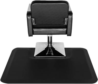 Kapper Vloermat - Anti Vermoeidheid Mat - Stylist Staand - Vierkante Basis Uitsnede - 3'x4'x1/2'' - Zwart