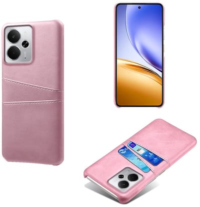Backcover met Opbergvakjes + PMMA Screenprotector voor OPPO Reno14 / Reno13 _ Roze Goud