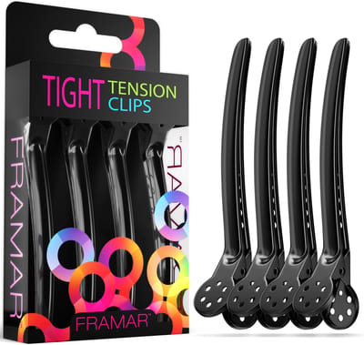 Framar - Tight Tension Haarclips - Zwart 4 st