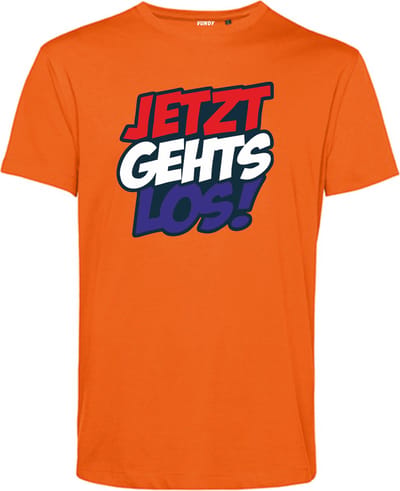 T-shirt Jetzt Geht Los RWB | Koningsdag kleding | Oranje Shirt | Oranje | maat XS