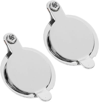 Kijkgaatje Privacy Cover - Deurspion Afdekking - Privacy Thuis - Eenvoudige Installatie - Set van 2 - Zilver