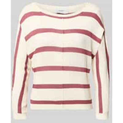 Boxy fit gebreide pullover van viscosemix model 'ALBERTA'