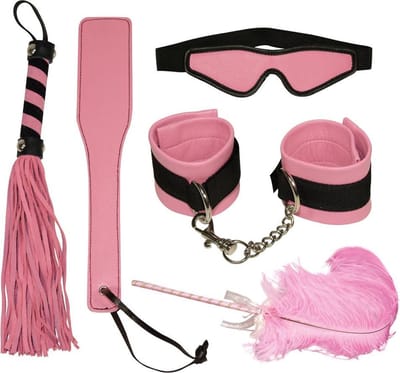 Bad Kitty – Bondage Set voor Verlegen Stoute Meisjes 5 Delig - Roze