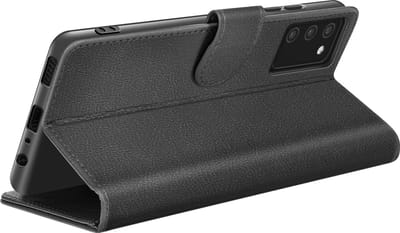 Zanae, Hoesje geschikt voor Galaxy A02s / A03s - Wallet Case & Magneetsluiting, Zwart