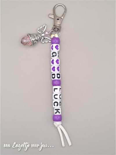 Geluksengeltje - Geluksengel - Engel - Good luck sleutelhanger - Engeltje - Gelukspoppetje - een Engeltje voor jou - Geluksengel, Guardian Angel - Beschermengel - Cadeautje - Good Luck - Sleutelhanger