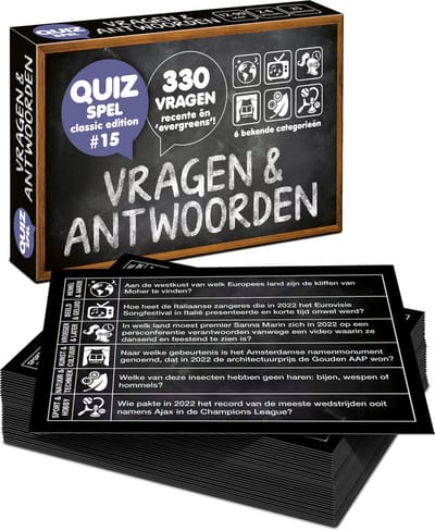 Vragen & Antwoorden #15 - quizpuzzels - pocketformaat Vragenspel - Kaartspel - Quizspel / Trivia Quiz / Aanvulset / Uitbreiding - 330 NIEUWE NEDERLANDSE VRAGEN!