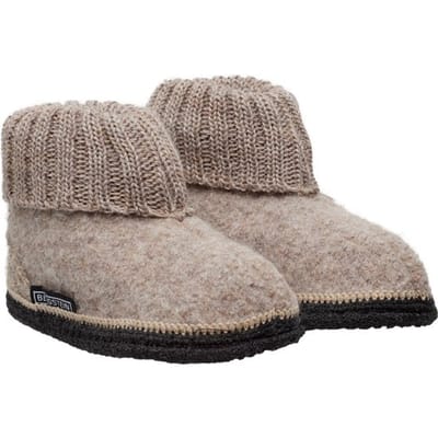 Bergstein Cozy Sloffen - Pantoffels voor dames, heren en kinderen - 100% Zuiver scheerwol - Beige