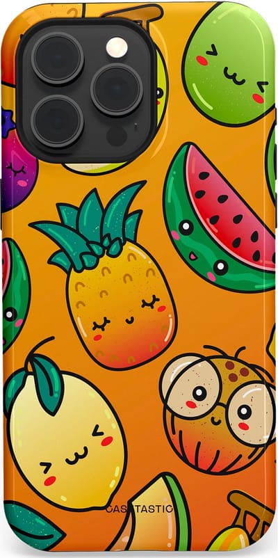 Casetastic Hoesje Geschikt voor Apple iPhone 15 Pro Max Magsafe - Stijlvolle Beschermende Duo-layer Case - Fruitastisch