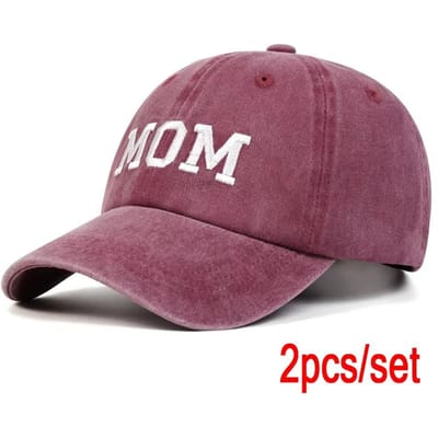 Unisex Papa Mama Brief Borduurwerk Gewassen Baseballpetten Lente En Herfst Buiten Verstelbaar Casual Petten Zonbescherming Pet gray