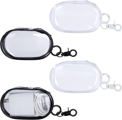 Protective Case - Wireless Transparent - Petit Organiser - Cable Travel Bag - Keychain - Waterproof Mini Bag - Charger - USB Stick - Headphones - SD Card