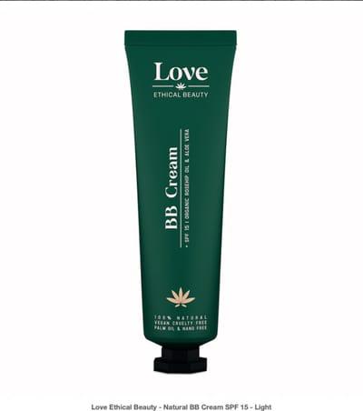 Love Ethical Beauty Natural BB Cream SPF 15 Licht 30 g - vegan, dierproefvrij, zonder parabenen, zonder siliconen, navulbaar