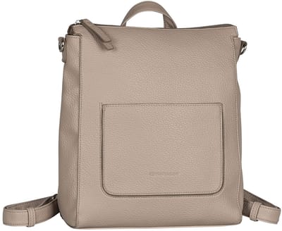 TOM TAILOR rugzak schoudertas Raisa Hobo Bag / Backpack Taupe