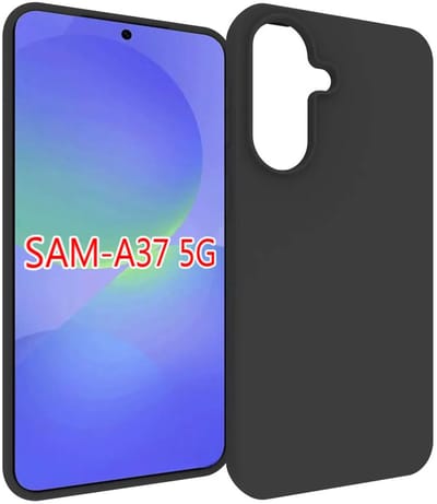 MobyDefend Hoesje - Geschikt voor Samsung Galaxy A37 - TPU Backcover - Mat Zwart