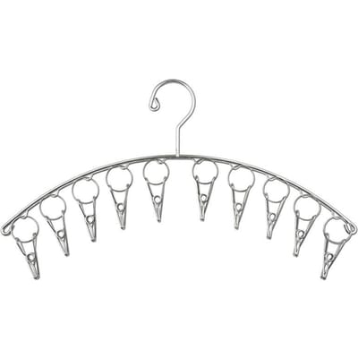 Cintre à vêtements en acier inoxydable pour la maison, support de séchage pour vêtements, rangement pour balcon, séchage de chaussettes, cintre avec 10/20 pinces