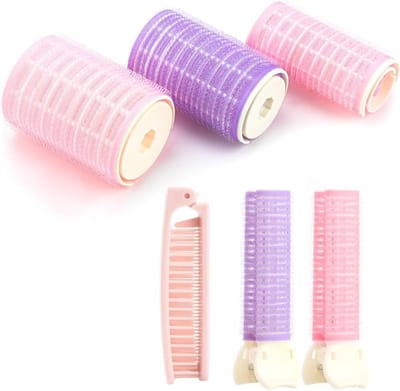 Complete Haar Wikkelset met 37 Onderdelen voor Krullen zonder Hitte, Inclusief 18 Krulrollers, Volume Clips en Accessoires voor Volumineus Haar