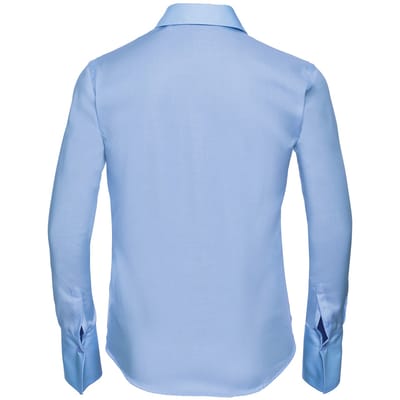 Russell Collectie Dames/Dames Lange Mouw Ultiem Niet-Ijzershirt (Heldere lucht)