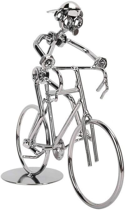 Retro Miniatuur Fiets Racer - Unieke Decoratie voor Thuis en Kantoor, Perfect Cadeau voor Verjaardagen en Fietsfanaten