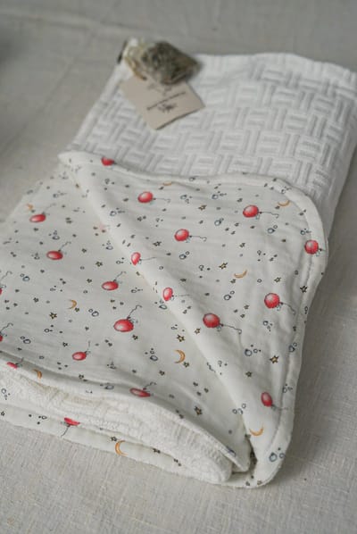 Baby-wikkeldeken-80x80 cm-handgemaakt(Sweet baby Bedstraw)