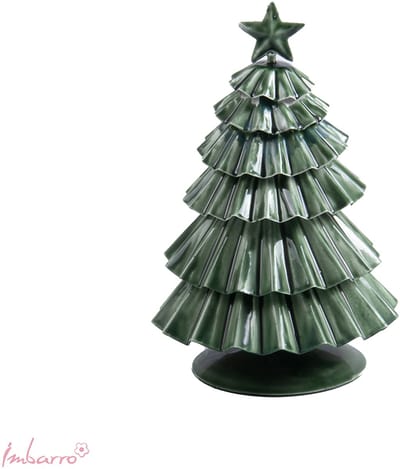 Imbarro – Decoratieve Kerstboom – Boom – Juda – Metaal – Groen – 14.5x22cm