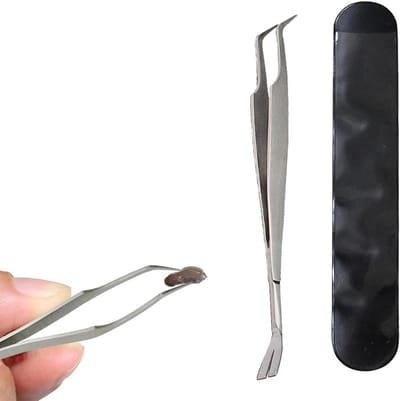 Tekenverwijderaar Set - Pincet Gereedschap - Veilig Teken Verwijderen - 2-in-1 Functionaliteit - 14 cm - Zilverkleurig