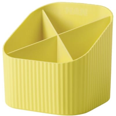 HAN pennenkoker - Re-X-LOOP - 4-vaks - geel - 100% gerecycled -HA-17238-915