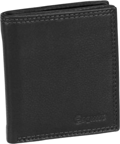 Esquire Duo Portemonnee Leder 8,5 cm - Jongens - Staand formaat - black