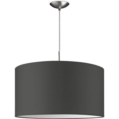 Moderne hanglamp Bling - antraciet - verlichtingspendel Tube Deluxe inclusief lampenkap 50/50/25cm - pendel lengte 100 cm - geschikt voor E27 LED lamp - Pendellamp geschikt voor woonkamer, slaapkamer, keuken