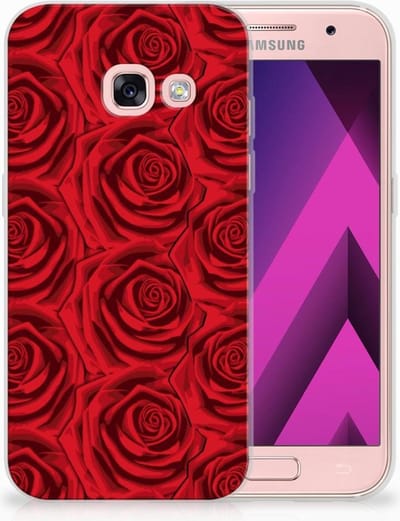 Samsung Galaxy A3 2017 TPU Case Red Roses
