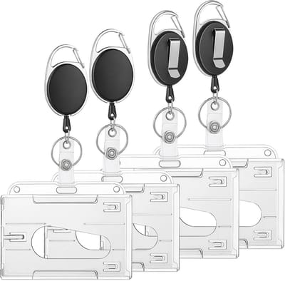 Set van 4 Kwalitatieve Pasjeshouders - Compact Creditcard & ID Houders