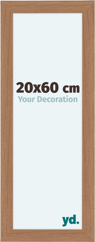 Your Decoration - Fotolijst 20x60 cm - MDF - Notenhout Licht - Como