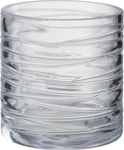 J-Line windlicht Strepen - glas - transparant - small