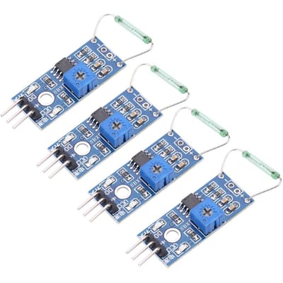 4 stuks set Reed Sensor Magnetische Schakelaar Module Doe-het-zelf Kit Normaal Open