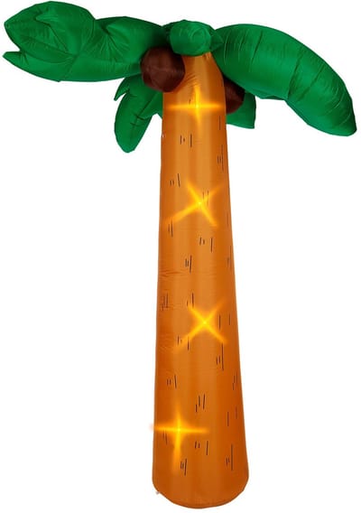 WIDMANN - Gigantische opblaasbare lichtgevende palmboom 270 cm