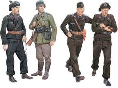 Dragon Modelbouwpakket Militaire voertuigen - 6654 Tankbemanning van de Geestdivisie - Blitzkrieg 1940 - Duitse Soldaten WWII - 4 Figuren Plastic - 1:35 - Modelbouw