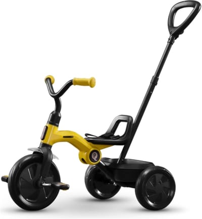Kinderdriewieler - Opvouwbare Loopfiets - Buiten Spelen - Lichtgewicht Draagbaar - 10 Inch Wiel - Geel