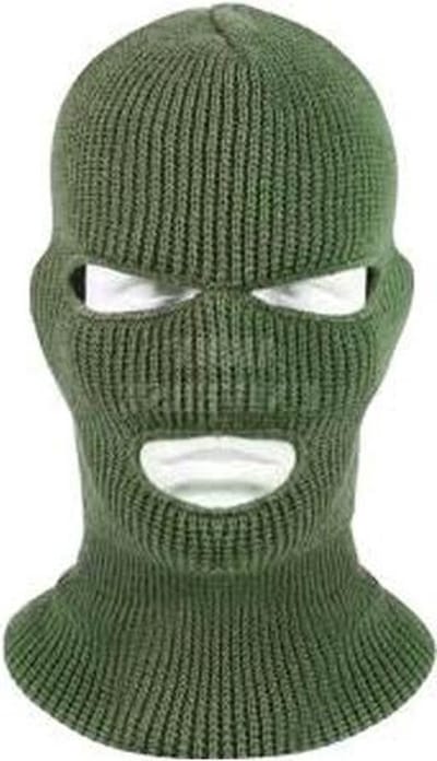***BivakMuts Donker Groen - Wintersport - Motor - Balaclava - Zichtbaarheid - van Heble® ***