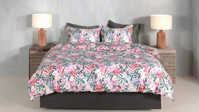 Zohome Dekbedovertrek Evita - Deken - Dekbed - Multi - 100% Katoen-Satijn - Bloemen - 200x220 + 2 slopen 60/70 cm