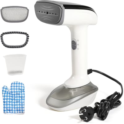YONO Kledingstomer - Krachtige Handstomer Kleding en Meubilair - Stoomapparaat Reis - Ontkreuker - 300ml - 1200 Watt - met Opzetstukken